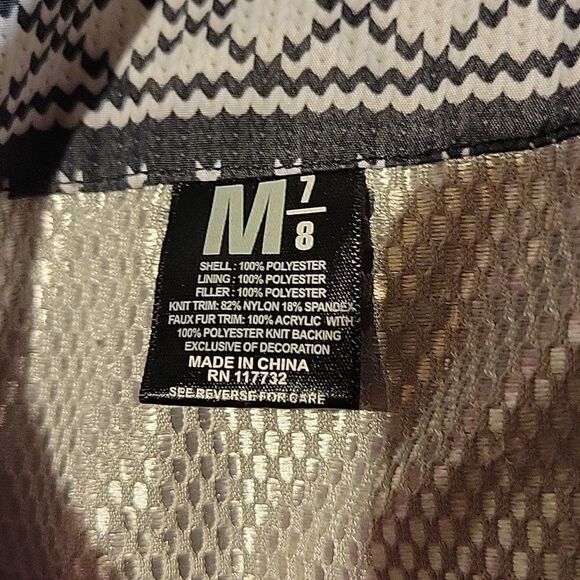 ZeroXposur Black/White/Pink Winter Coat sz Medium 7/8 - Picture 6 of 6